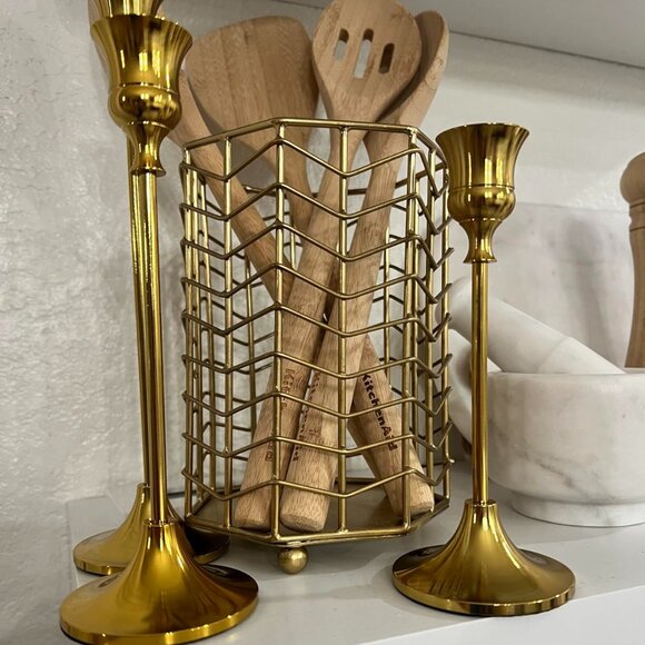 Candlestick Holders Taper Candle Holders, Set of 3 Candle Stick Holders Set - Picture 2 of 9